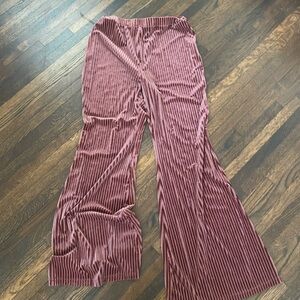 SHEIN Velvet Flare Pants